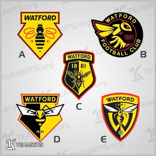 پنج گزینه نهایی انتخاب لوگوی جدید واتفورد