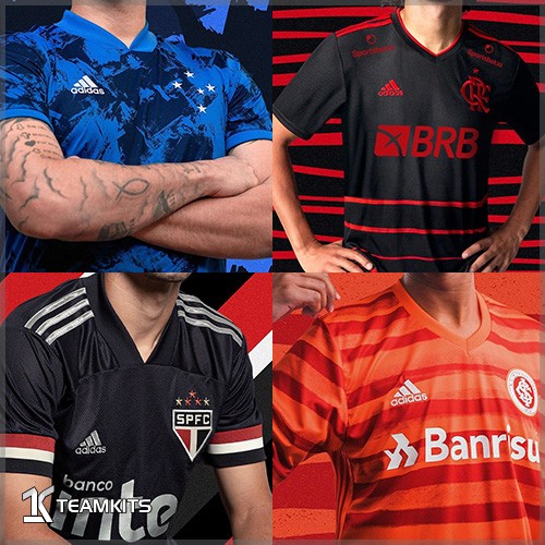 لباس سوم کروزیرو، فلامینگو، اینترناسیونال و سائوپائولو برای فصل 21-2020