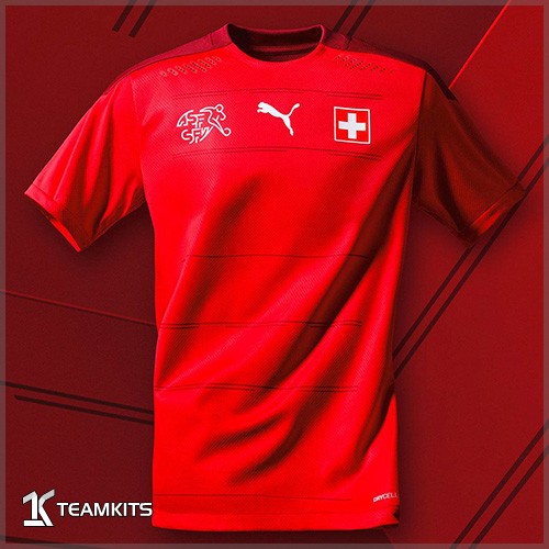 لباس اول سوئیس برای یورو 2020(2021)