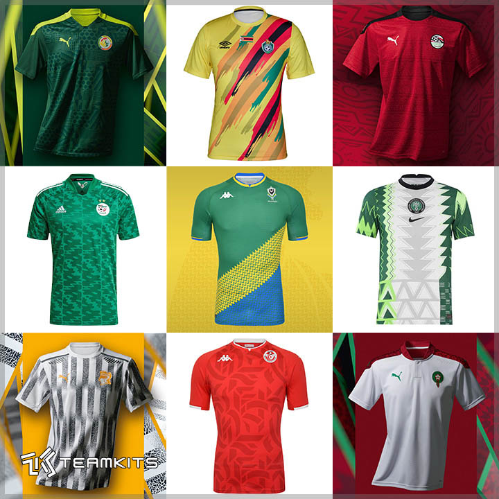 همه لباس های جام ملت های آفریقا 2021