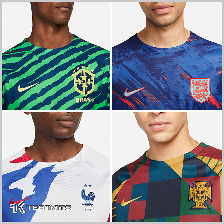 پیراهن های پیش مسابقه نایک برای جام جهانی 2022