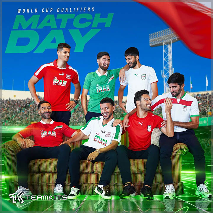 پوستر تیم ملی با لباس های کلاسیک